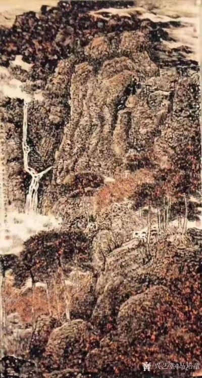 马培童收藏-对话石溪山水画，潘玮萱评马培童（61）
  石溪，湖南常德人，居南京，幼年丧母【图4】