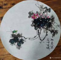 艺术家徐如茂日记:国画花鸟画小品《竹》《葡萄》《兰》，辛丑年冬月徐如茂画於阆中【图3】