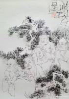 艺术家刘晓宁收藏:画友照心的画，很有古意，喜欢。他分享的只有自己的生活和画，不【图2】