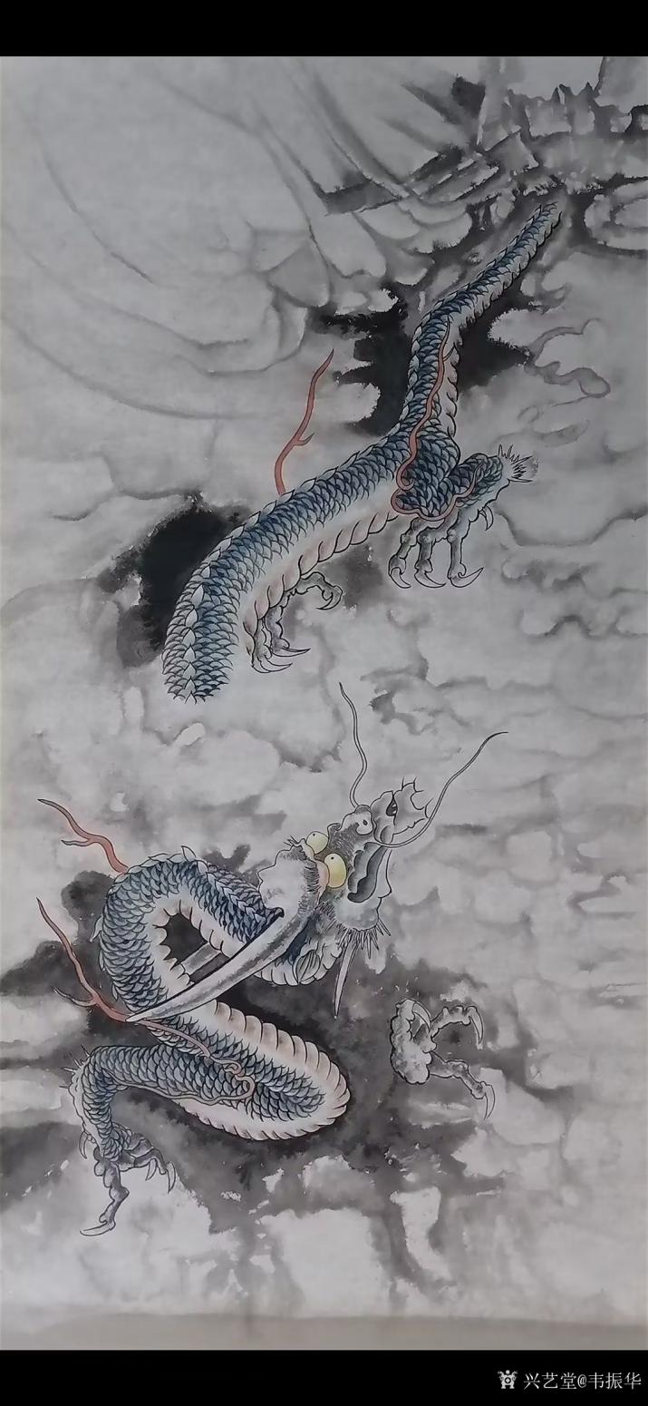 韦振华国画作品《献瑞》