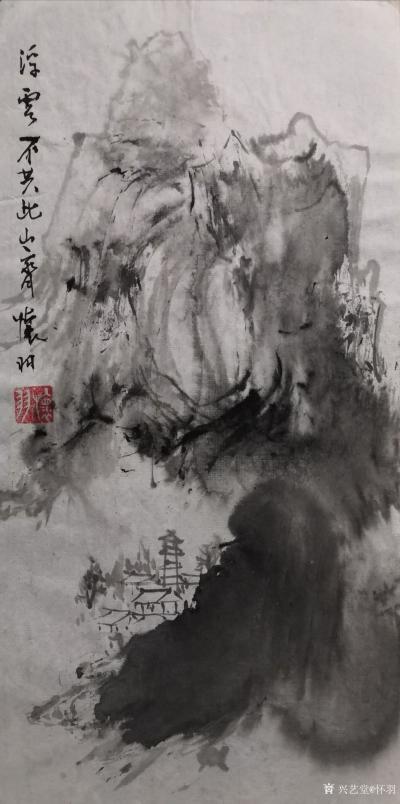 怀羽日记-怀羽黄仍彬的水墨画作品确实具有独树一帜的风格，他的作品以其独特的艺术表现力和深刻【图7】