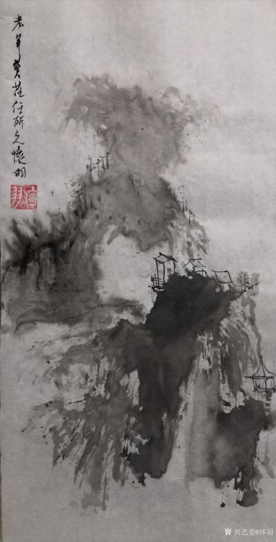 怀羽日记-怀羽黄仍彬的水墨画作品确实具有独树一帜的风格，他的作品以其独特的艺术表现力和深刻【图10】