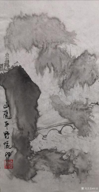 怀羽日记-怀羽黄仍彬的水墨画作品确实具有独树一帜的风格，他的作品以其独特的艺术表现力和深刻【图12】