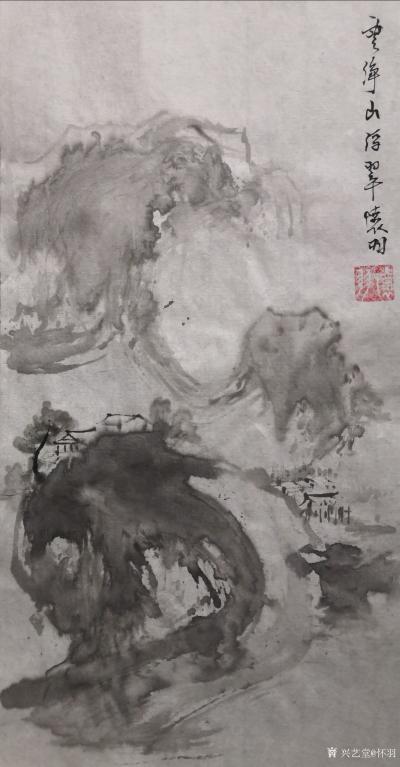 怀羽日记-怀羽黄仍彬的水墨画作品确实具有独树一帜的风格，他的作品以其独特的艺术表现力和深刻【图20】