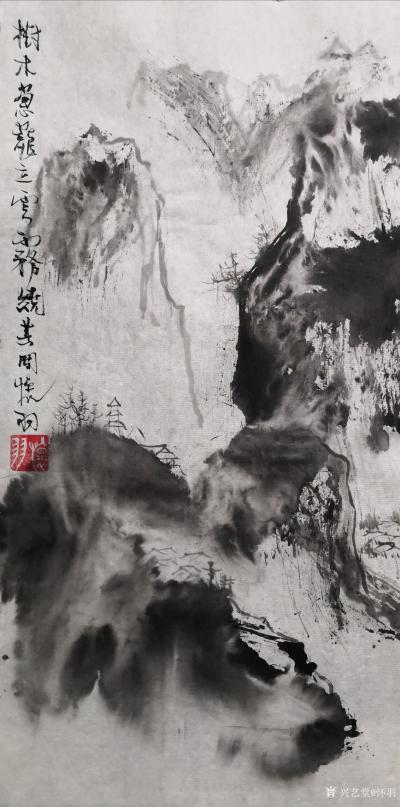 怀羽日记-怀羽黄仍彬的水墨山水画，无疑是中国画坛上的一颗璀璨明珠。他们以深厚的艺术造诣和独【图33】