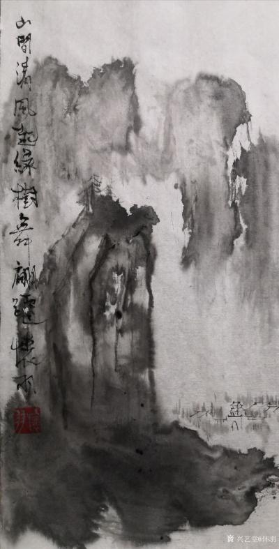 怀羽日记-怀羽黄仍彬的水墨山水画：修仙与笔墨的完美融合

在水墨画的世界里，怀羽黄仍彬【图10】