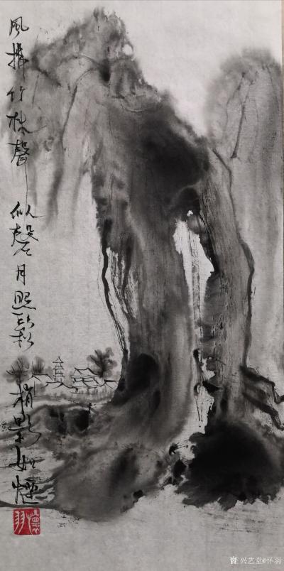 怀羽日记-黄仍彬的水墨新画法独特之处主要体现在以下几个方面：

一、墨色运用的精妙掌控【图2】