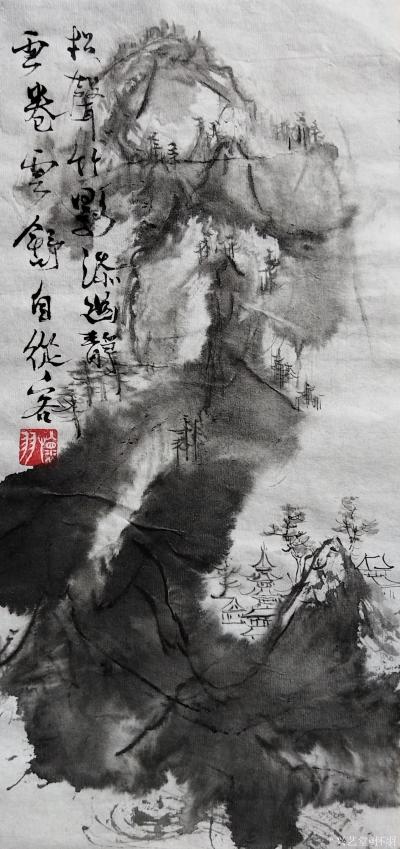 怀羽日记-《幽谷清溪图》的艺术探索与文化意蕴——黄仍彬中国画作品赏析

摘要：

【图1】