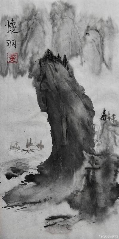 怀羽日记-“怀羽墨韵”在体现中国传统水墨画的精髓方面，展现了多方面的卓越特质。以下是从几个【图1】